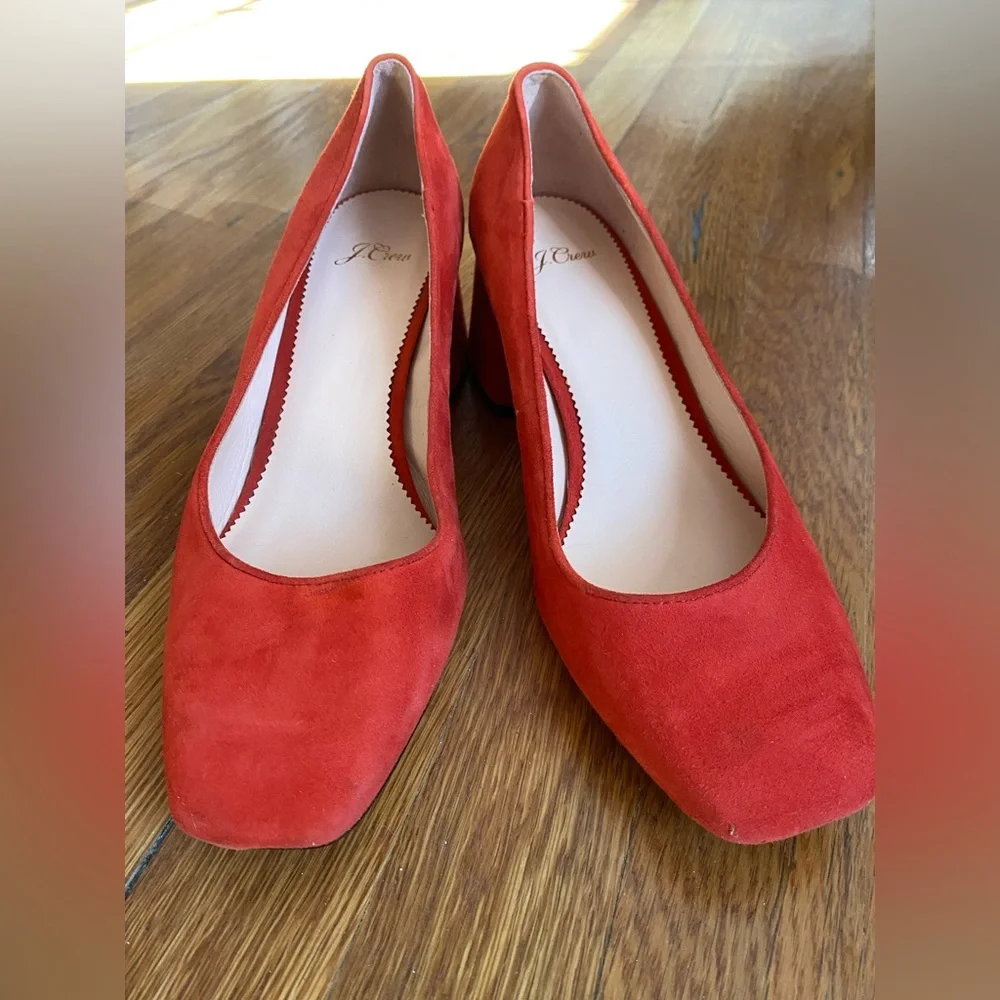 J.Crew Block-heel pumps in suede - Picture 3 of 5